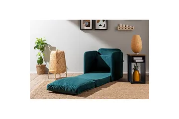 1-seters Sovesofa Rubby Petrolgrønn - Petrolgrønn - Møbler - Stoler - Lenestoler - Sengestol