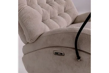 Adesis Elektrisk reclinerstol - Kremhvit - Møbler - Stoler - Lenestoler - Recliner