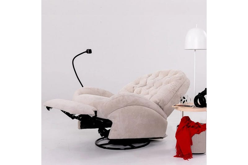 Adesis Elektrisk reclinerstol - Kremhvit - Møbler - Stoler - Lenestoler - Recliner