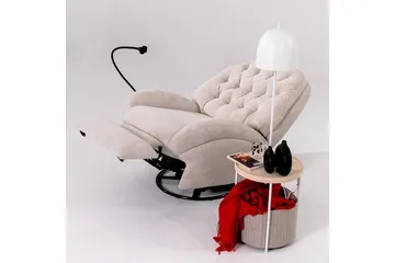 Adesis Elektrisk reclinerstol - Kremhvit - Møbler - Stoler - Lenestoler - Recliner