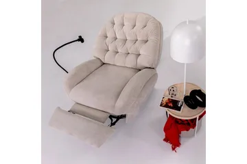 Adesis Elektrisk reclinerstol - Kremhvit - Møbler - Stoler - Lenestoler - Recliner