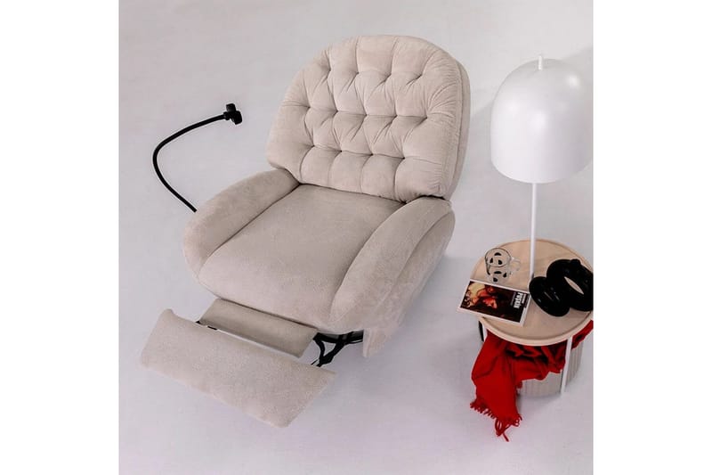 Adesis Elektrisk reclinerstol - Kremhvit - Møbler - Stoler - Lenestoler - Recliner