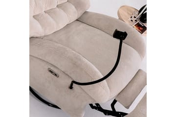 Adesis Elektrisk reclinerstol - Kremhvit - Møbler - Stoler - Lenestoler - Recliner