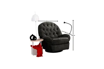 Adesis Elektrisk reclinerstol - Svart - Møbler - Stoler - Lenestoler - Recliner