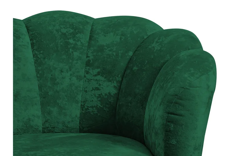 Adrial Lenestol - Fløyel/Blå/Gull - Møbler - Stoler - Lenestoler - Fløyelslenestol