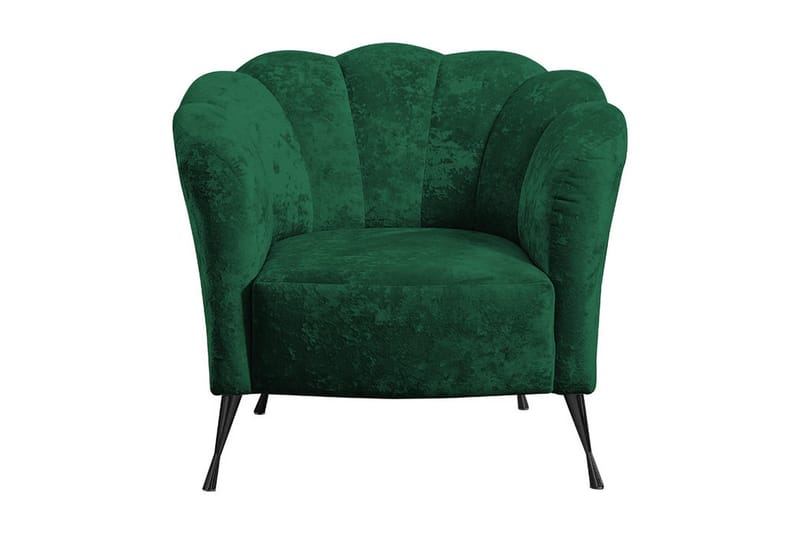 Adrial Lenestol, Fløyel/Grønn/Svart Krom