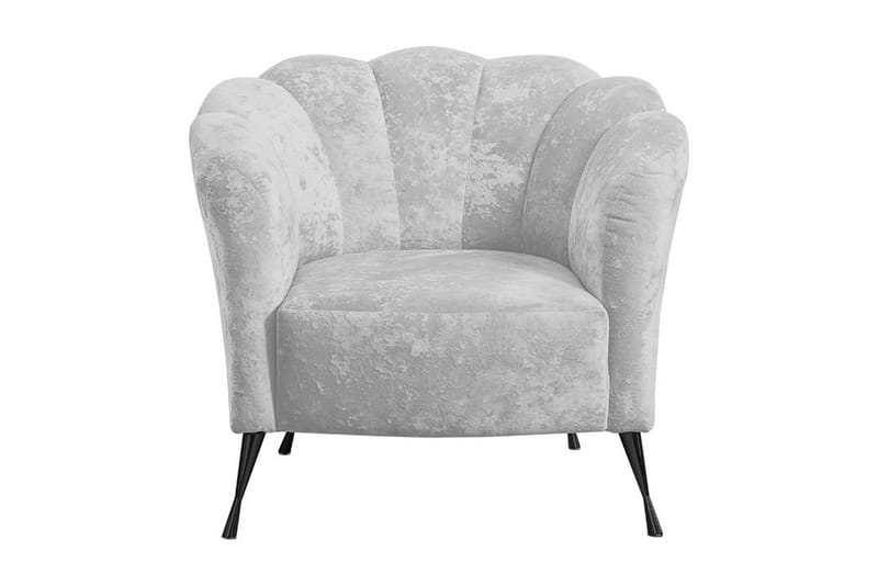 Adrial Lenestol, Fløyel/Hvit/Svart Krom