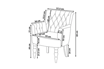 Alesund Lenestol - Grå - Møbler - Stoler - Lenestoler