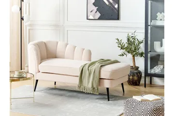 Allier Sjeselong 150 cm Venstre - Beige/Svart - Møbler - Stoler - Lenestoler - Liggestol