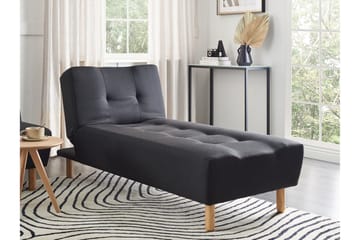 Alsten Sjeselong 163 cm - Svart/Lyst tre - Møbler - Stoler - Lenestoler - Liggestol