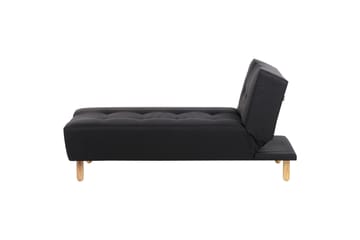 Alsten Sjeselong 163 cm - Svart/Lyst tre - Møbler - Stoler - Lenestoler - Liggestol