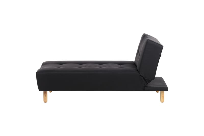 Alsten Sjeselong 163 cm - Svart/Lyst tre - Møbler - Stoler - Lenestoler - Liggestol