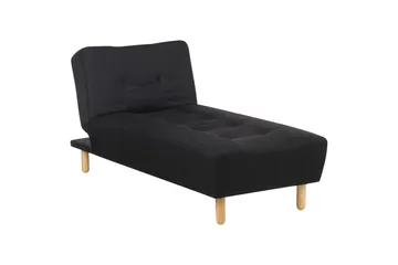 Alsten Sjeselong 163 cm - Svart/Lyst tre - Møbler - Stoler - Lenestoler - Liggestol