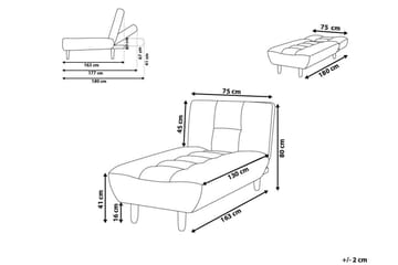 Alsten Sjeselong 163 cm - Svart/Lyst tre - Møbler - Stoler - Lenestoler - Liggestol