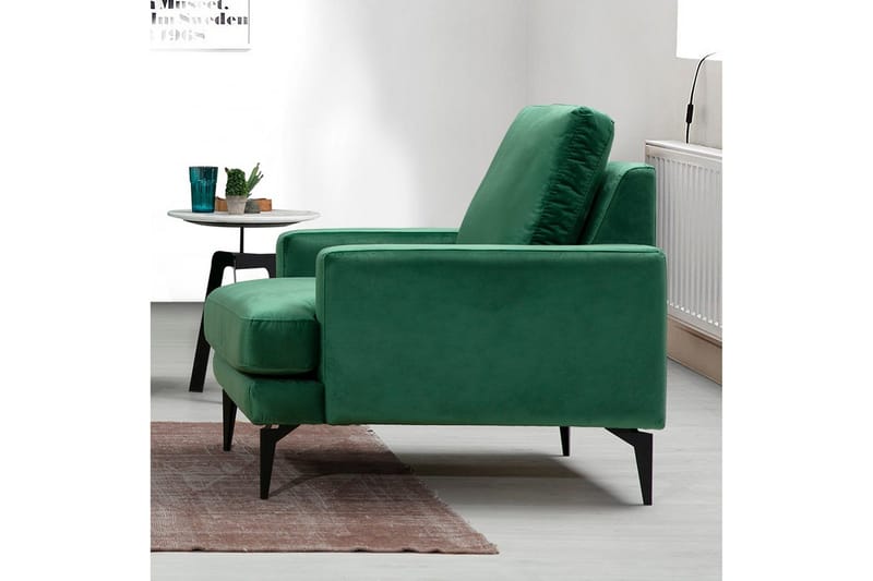 Andary Lenestol - Grønn/Svart - Møbler - Stoler - Lenestoler