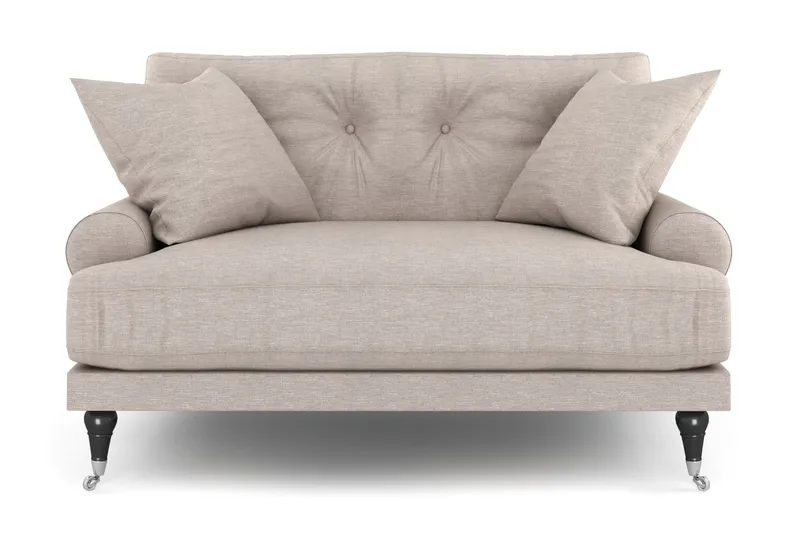 Andrew Loveseat - Beige/Krom - Møbler - Stoler - Lenestoler