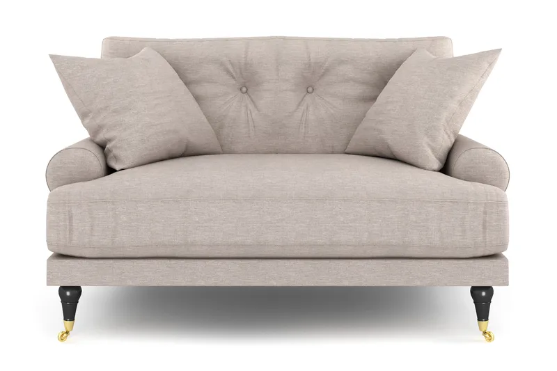 Andrew Loveseat - Beige/Messing - Møbler - Stoler - Lenestoler