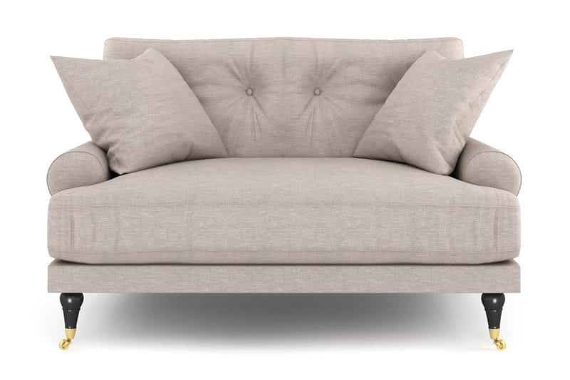 Andrew Loveseat - Beige/Messing - Møbler - Stoler - Lenestoler