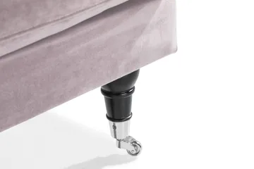 Andrew Loveseat Fløyel - Lilla/Krom - Møbler - Stoler - Lenestoler