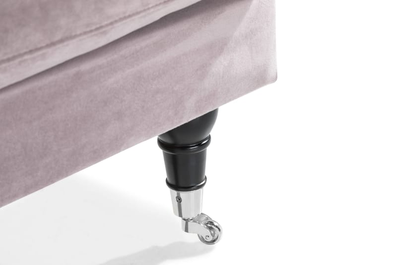 Andrew Loveseat Fløyel - Lilla/Krom - Møbler - Stoler - Lenestoler