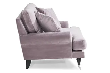 Andrew Loveseat Fløyel - Lilla/Krom - Møbler - Stoler - Lenestoler