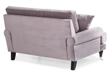 Andrew Loveseat Fløyel - Lilla/Krom - Møbler - Stoler - Lenestoler