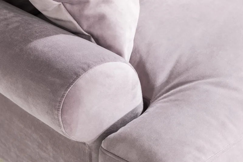 Andrew Loveseat Fløyel - Lilla/Messing - Møbler - Stoler - Lenestoler