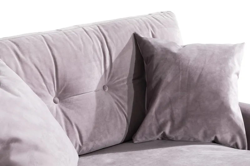 Andrew Loveseat Fløyel - Lilla/Messing - Møbler - Stoler - Lenestoler