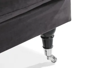 Andrew Loveseat Fløyel - Mørkegrå/Krom - Møbler - Stoler - Lenestoler - Fløyelslenestol