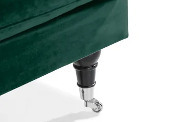 Andrew Loveseat Fløyel - Mørkegrønn/Krom - Møbler - Stoler - Lenestoler - Fløyelslenestol