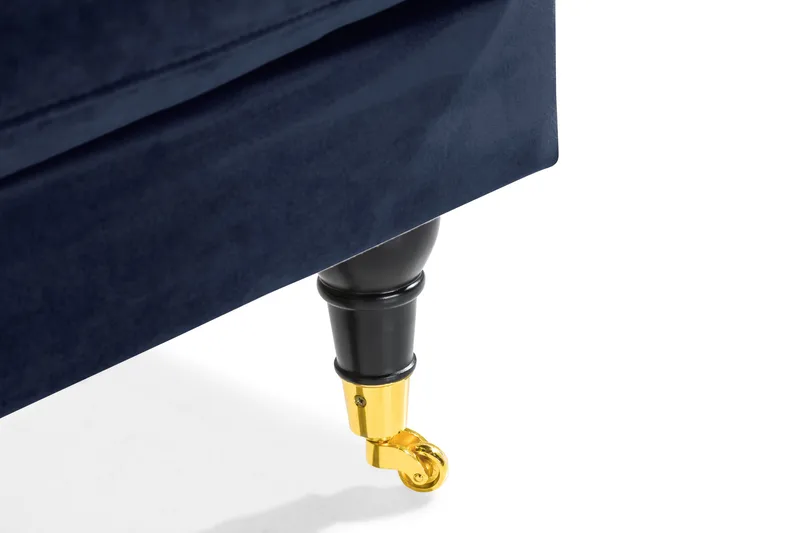 Andrew Loveseat Fløyel - Midnattsblå/Messing - Møbler - Stoler - Lenestoler