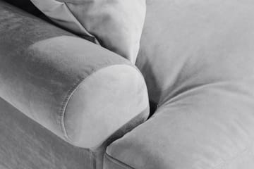 Andrew Loveseat Fløyel - Sølvgrå/Messing - Møbler - Stoler - Lenestoler - Fløyelslenestol