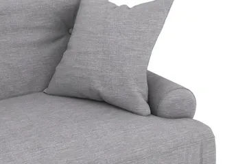 Andrew Loveseat - Lysegrå/Krom - Møbler - Stoler - Lenestoler