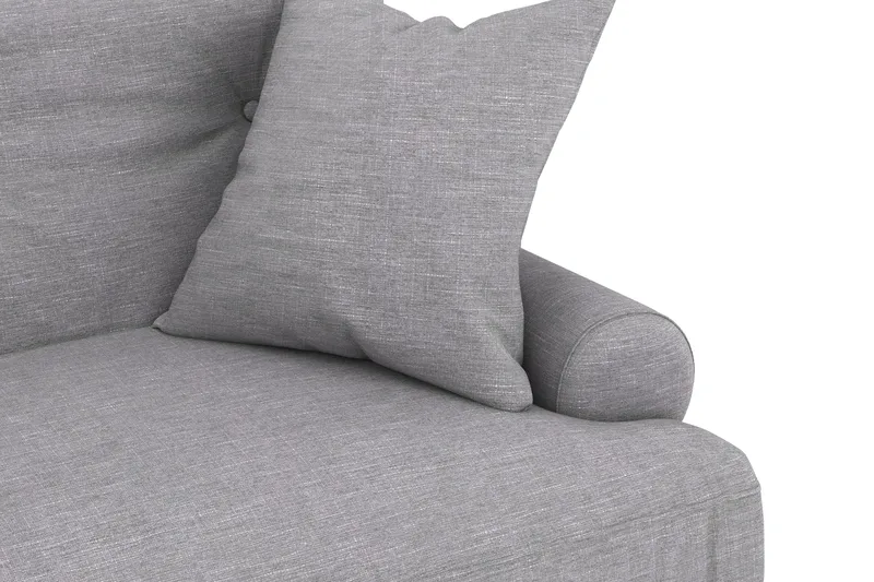 Andrew Loveseat - Lysegrå/Krom - Møbler - Stoler - Lenestoler