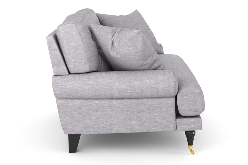 Andrew Loveseat - Lysegrå/Messing - Møbler - Stoler - Lenestoler