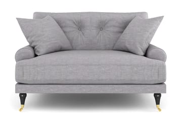 Andrew Loveseat - Lysegrå/Messing - Møbler - Stoler - Lenestoler