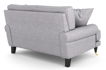 Andrew Loveseat - Lysegrå/Messing - Møbler - Stoler - Lenestoler