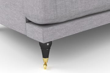 Andrew Loveseat - Lysegrå/Messing - Møbler - Stoler - Lenestoler