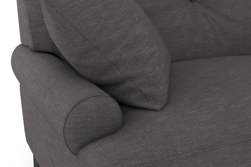 Andrew Loveseat - Mørkegrå/Messing - Møbler - Stoler - Lenestoler