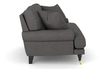 Andrew Loveseat - Mørkegrå/Messing - Møbler - Stoler - Lenestoler