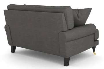 Andrew Loveseat - Mørkegrå/Messing - Møbler - Stoler - Lenestoler