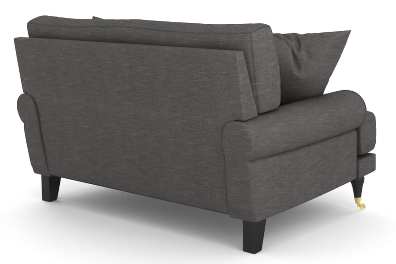 Andrew Loveseat - Mørkegrå/Messing - Møbler - Stoler - Lenestoler