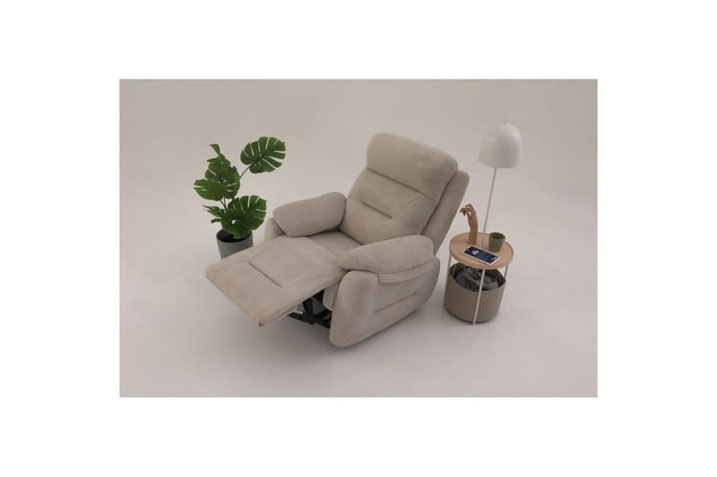 Angola Manuell reclinerstol - Kremhvit - Møbler - Stoler - Lenestoler - Liggestol