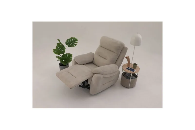 Angola Manuell reclinerstol - Kremhvit - Møbler - Stoler - Lenestoler - Recliner