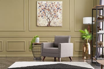 Antigua Lenestol - Brun/Natur - Møbler - Stoler - Lenestoler