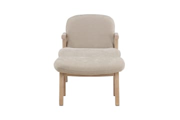 Armchair Venture Home Beige Fåtölj + Ottoman - Møbler - Stoler - Lenestoler - Lenestol med fotskammel