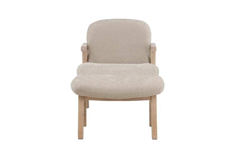 Armchair Venture Home Beige Fåtölj + Ottoman - Møbler - Stoler - Lenestoler - Lenestol med fotskammel