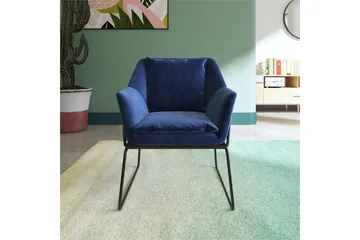 Avery Lenestol Blå - Dorel Home - Møbler - Stoler - Lenestoler