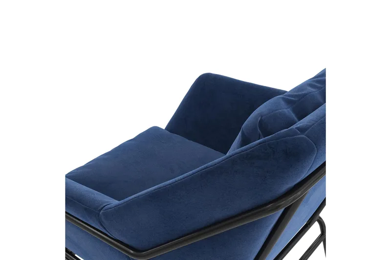 Avery Lenestol Blå - Dorel Home - Møbler - Stoler - Lenestoler