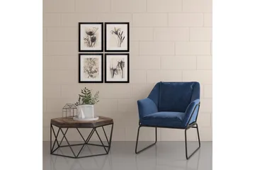 Avery Lenestol Blå - Dorel Home - Møbler - Stoler - Lenestoler